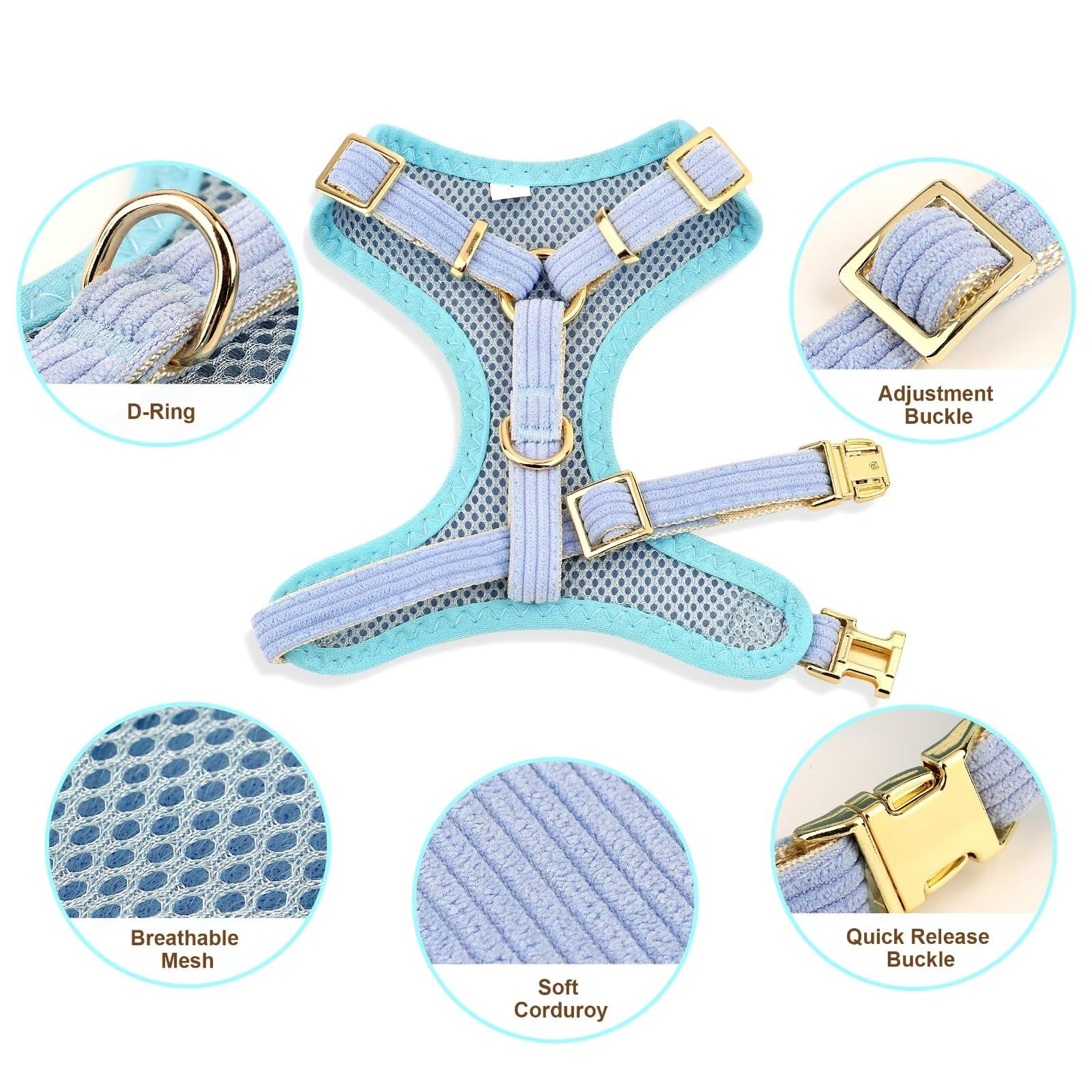 Didog soft velvet and air-mesh lining for comfort