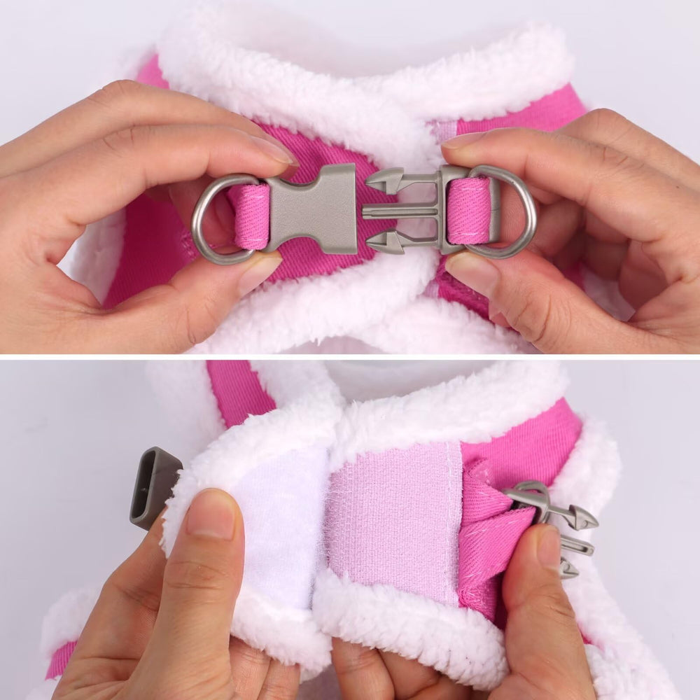 Didog step-in harness with hook and loop fastener for easy on and off.