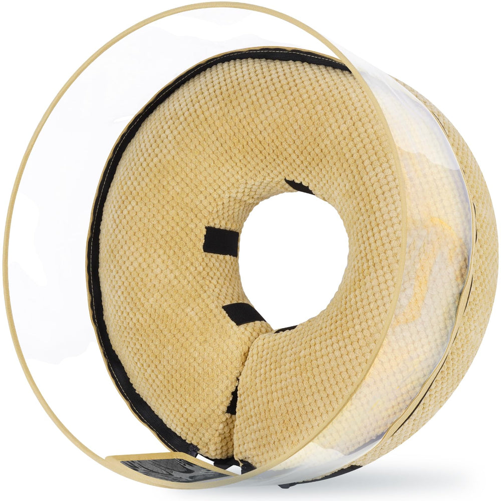 Didopet soft inflatable dog cone setup shows gentle recovery protection.