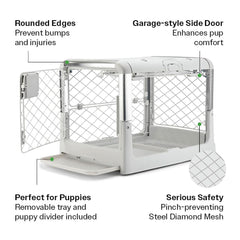 Diggs Revol ash small crate with wheels makes moving between rooms effortless.