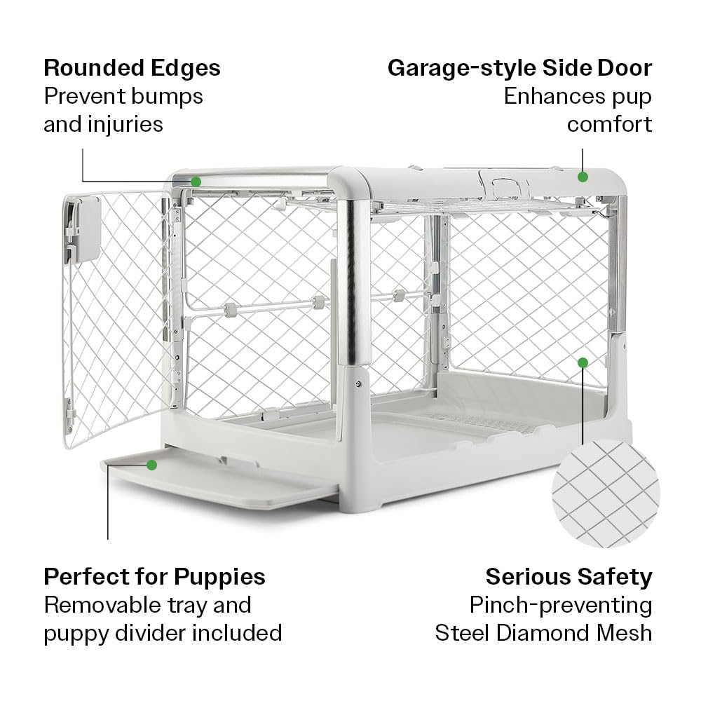 Diggs Revol crate wheels enable smooth relocation between rooms or car.