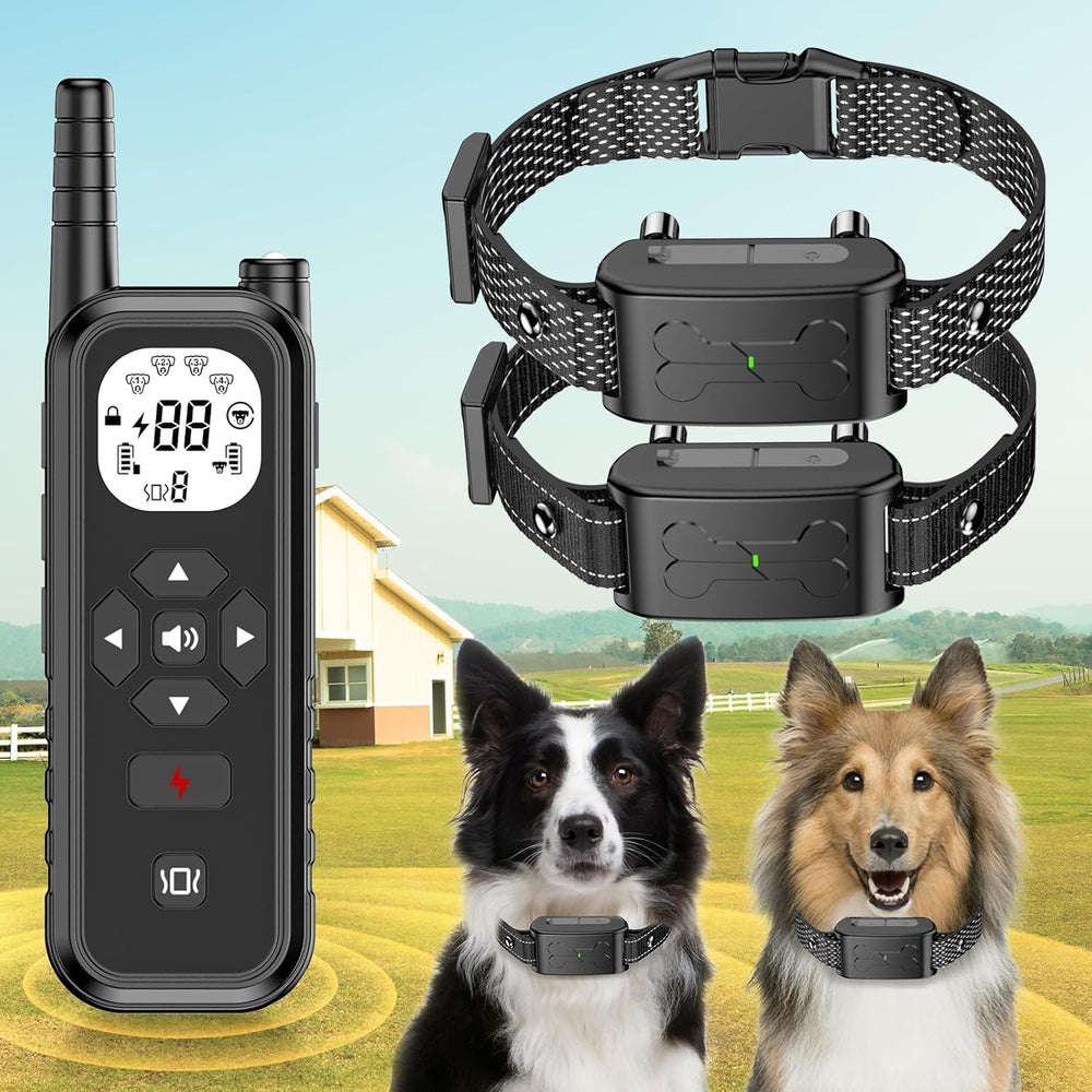 DILEASIR wireless dog fence boundary setup provides wire-free play area.