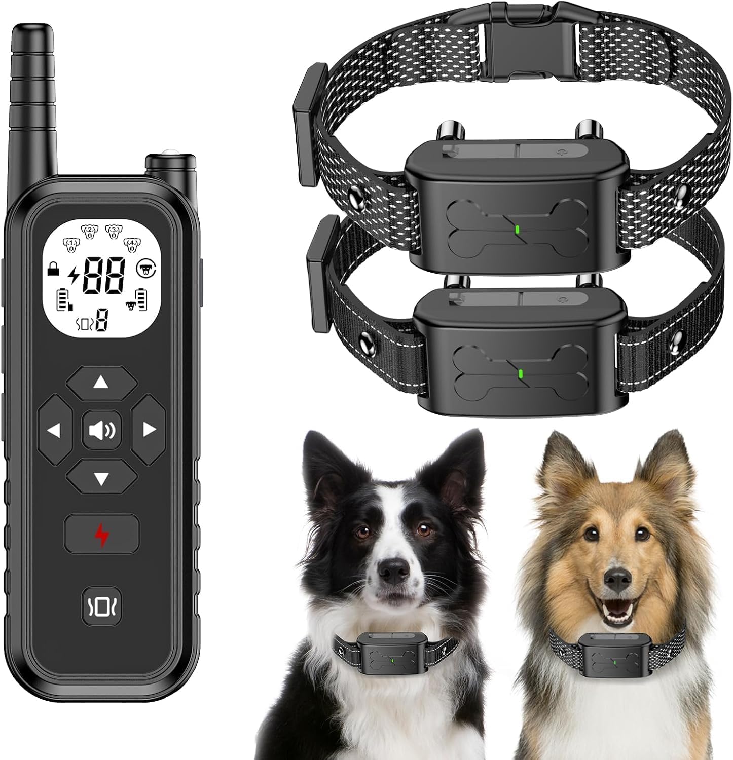 DILEASIR three training modes for barking, digging, or chasing control.