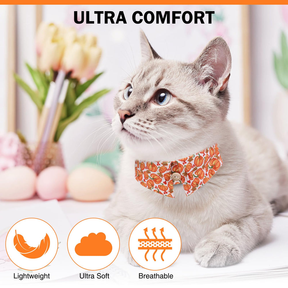 DILLYBUD cat collar features bells to help locate your cat during play.