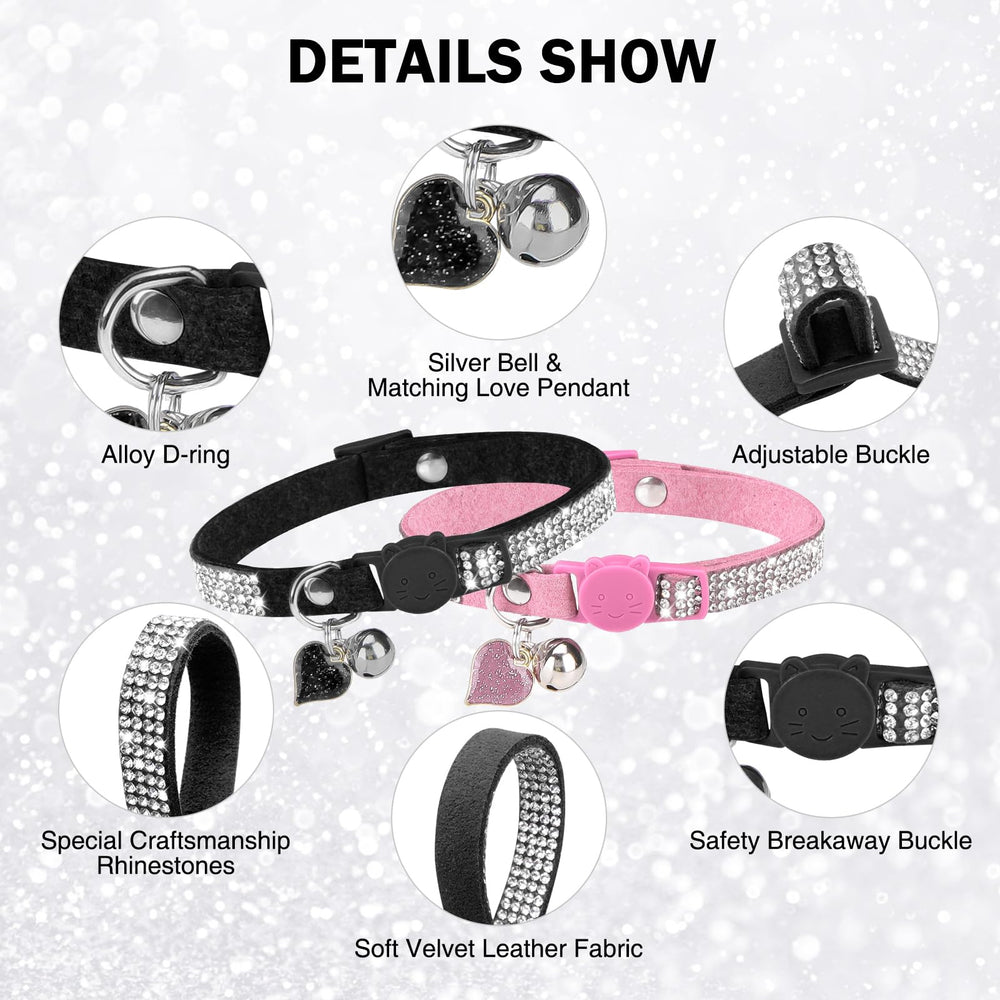 DILLYBUD cat collar with breakaway buckle for pet safety.