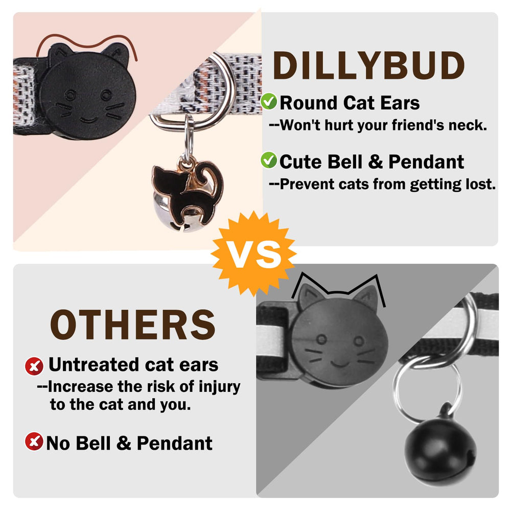 DILLYBUD shirt-style collar image demonstrates easy styling for cats.