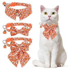 DILLYBUD Thanksgiving cat collar with buckle shows safe breakaway design for adventures.