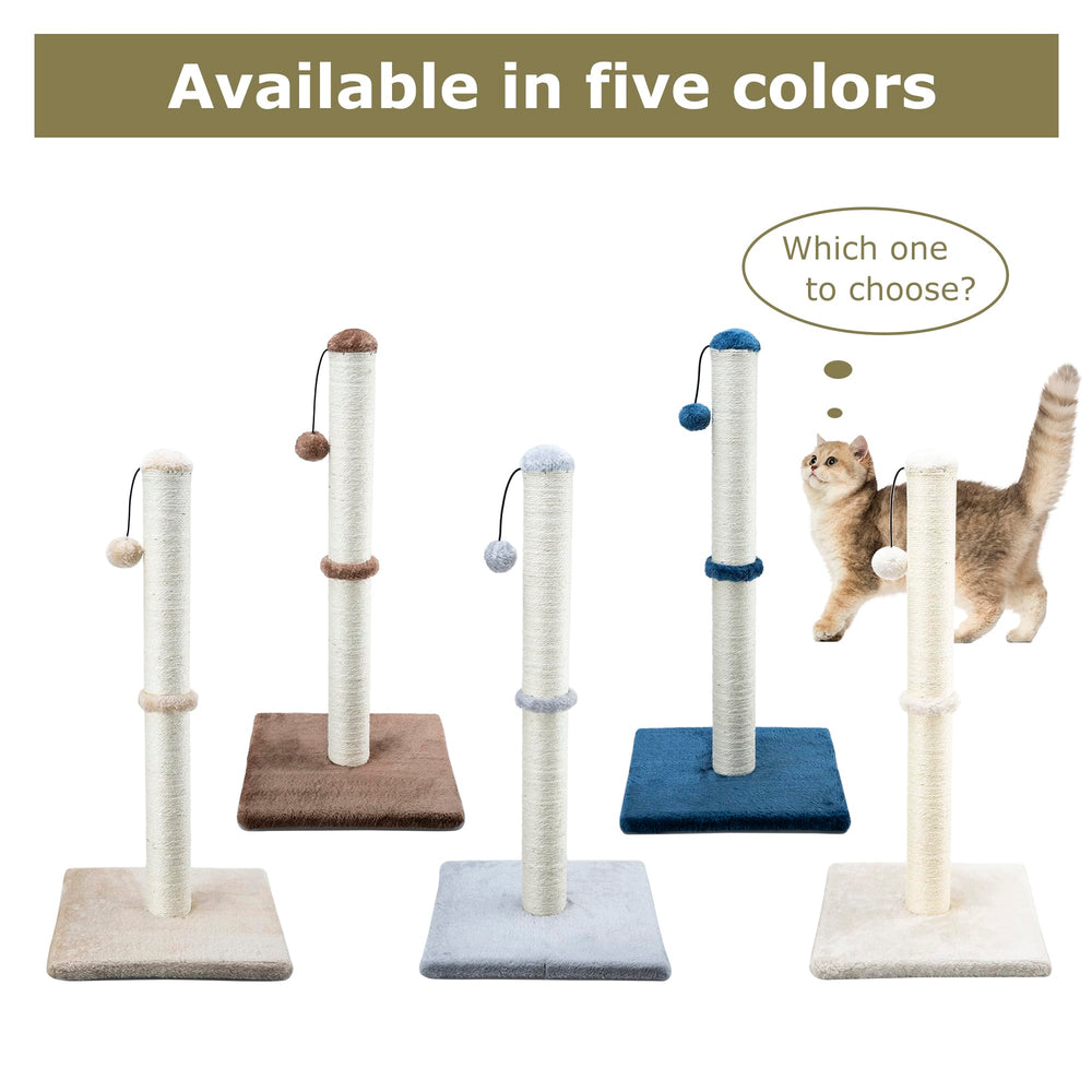 Dimaka 29-inch post designed for standard-size kittens to adults.