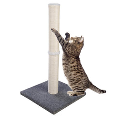 Dimaka cat-scratching-post tall base 29in for all sizes, stability advantage