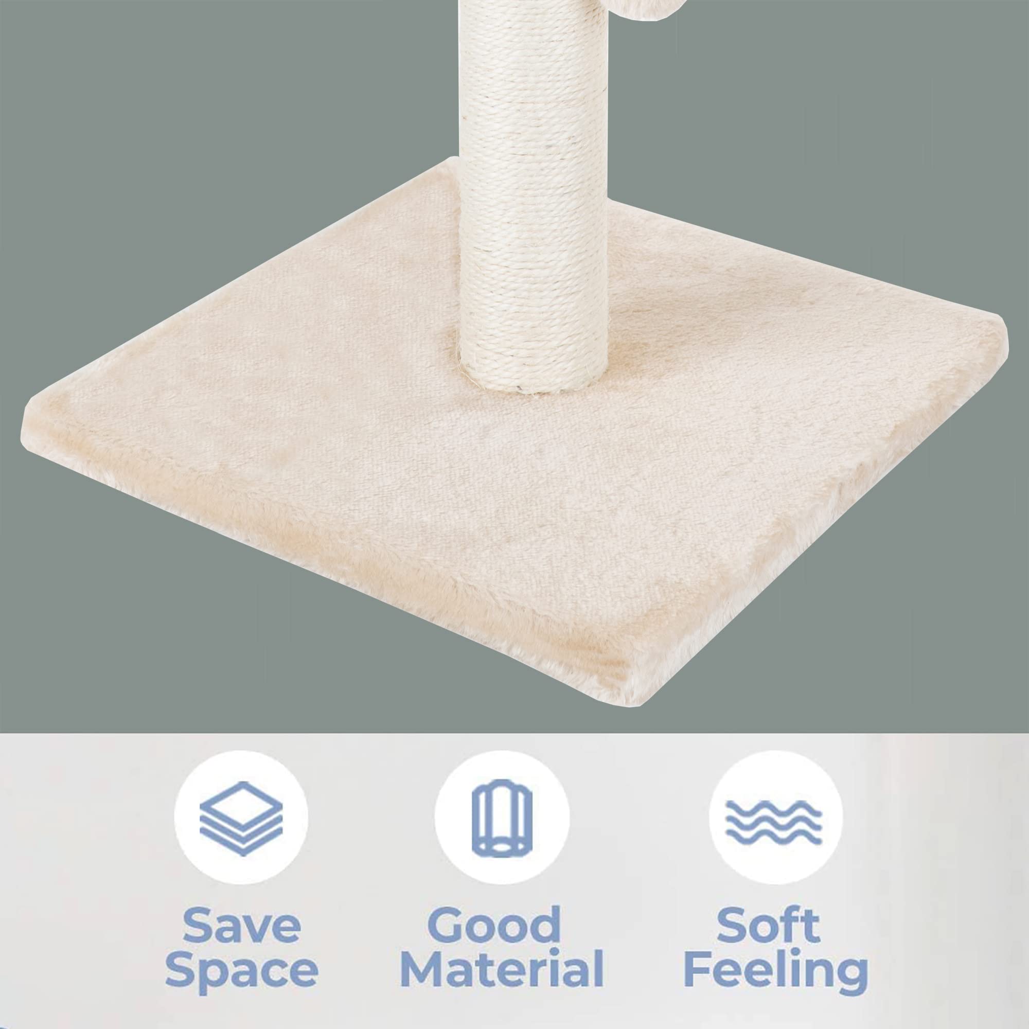 Dimaka wooden handmade look complements home decor while supporting scratching
