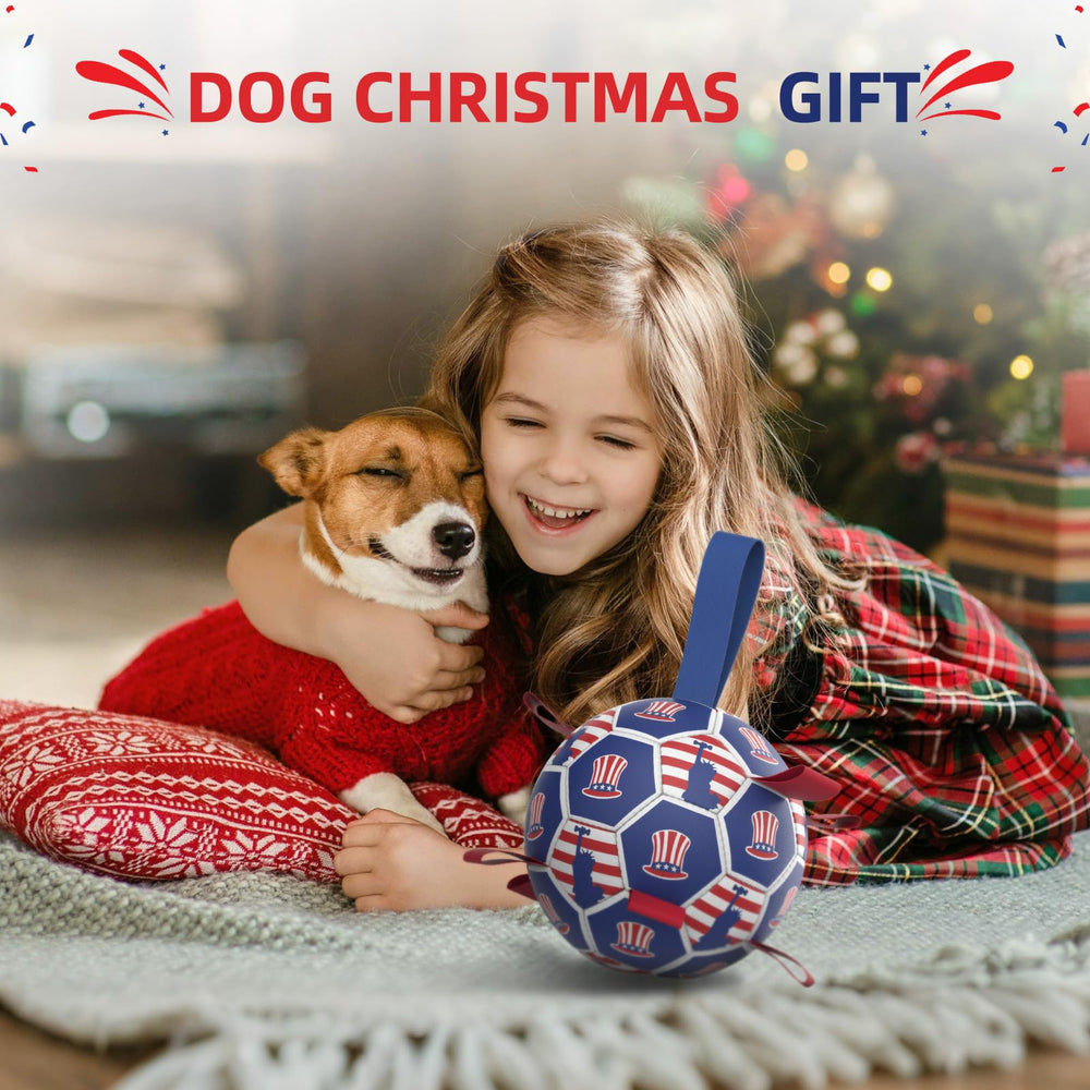 Diman dog soccer ball hex-texture offers easy pickup and retrieval during play.