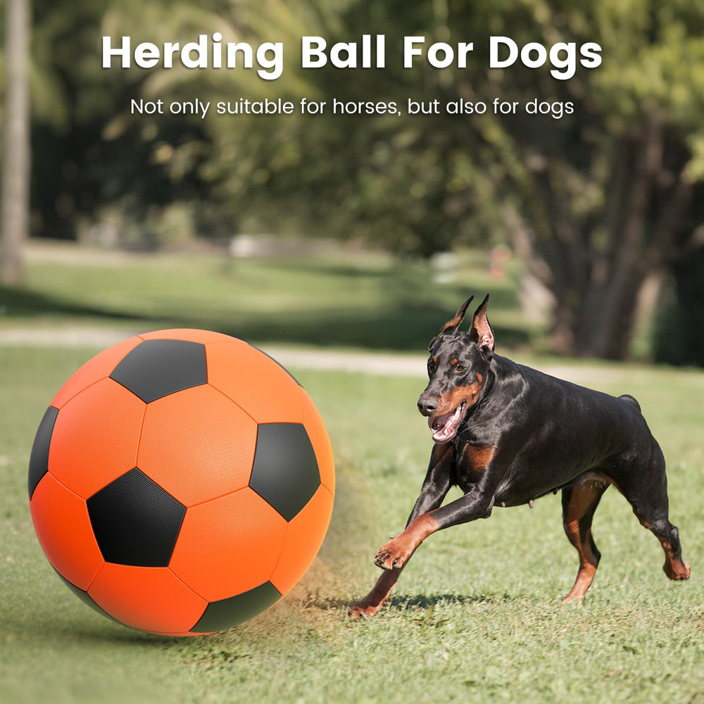 Diman Herding Ball in water enables pool or beach fun with dogs.