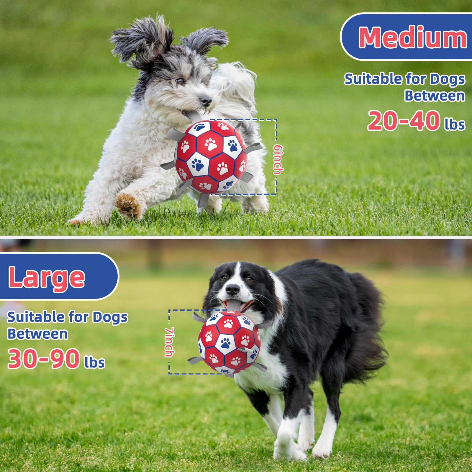 Diman Premium Dog Ball with included air pump for proper inflation prep