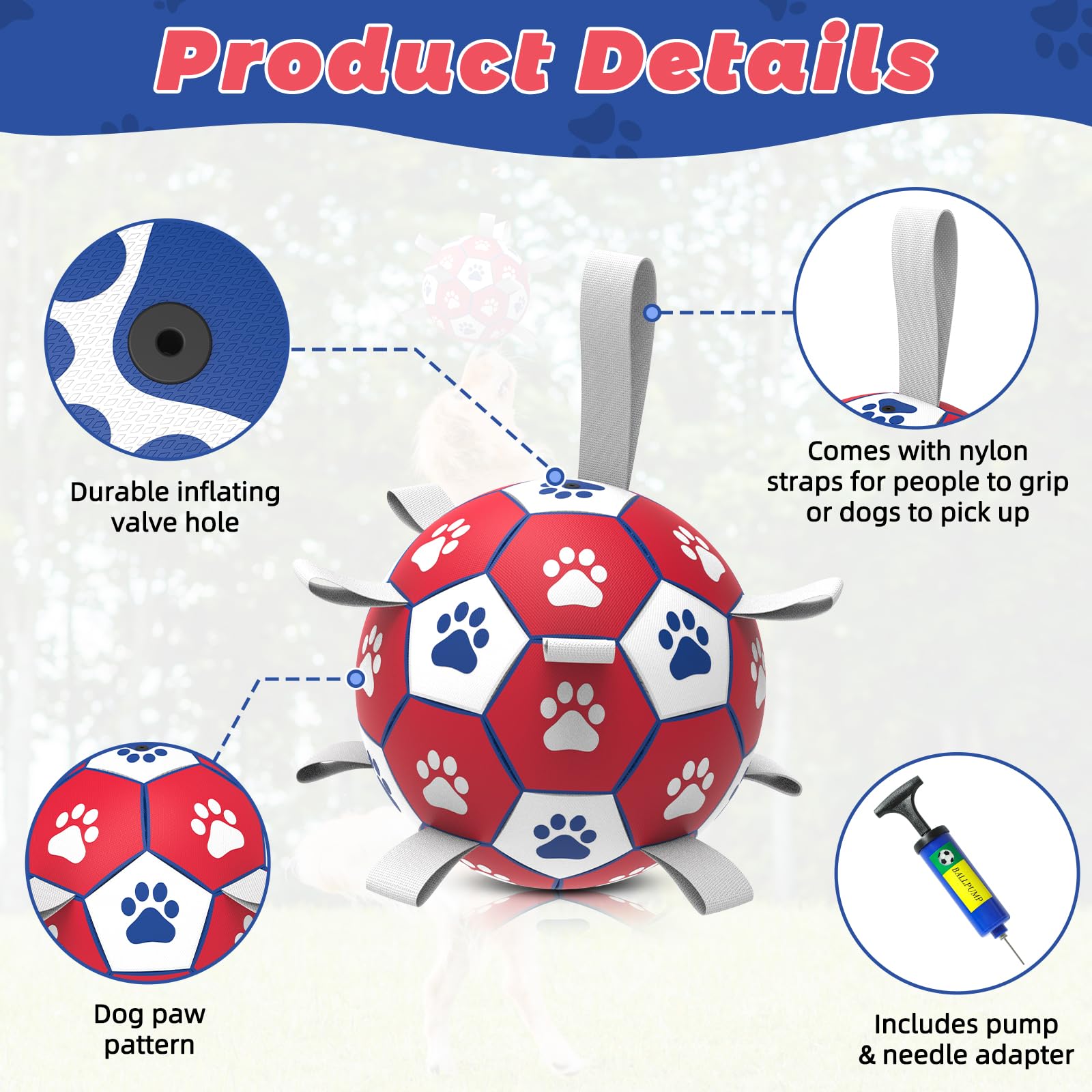 Diman Premium Dog Ball water play buoyancy ideal for pool or beach fun