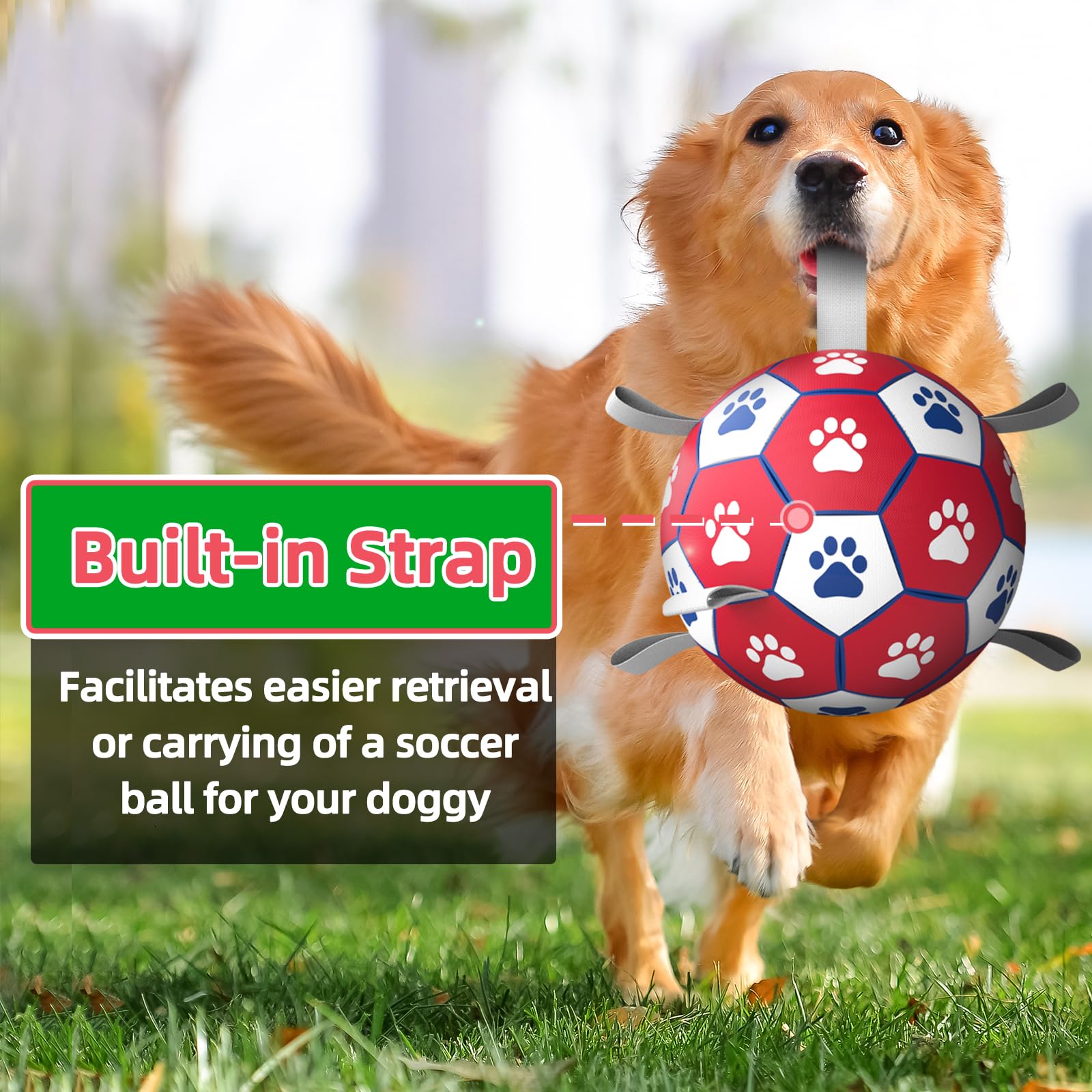 Diman premium large dog ball hex texture closeup enhances grip during fetch