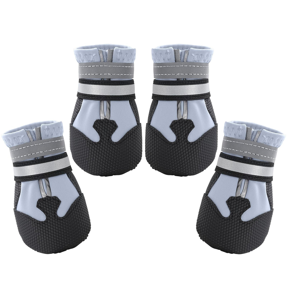 Dimicoo botas impermeables para perros medianos y grandes, ideales para paseos bajo lluvia.