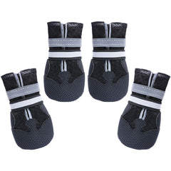 Dimicoo breathable dog boots protect paws during winter walks with added traction