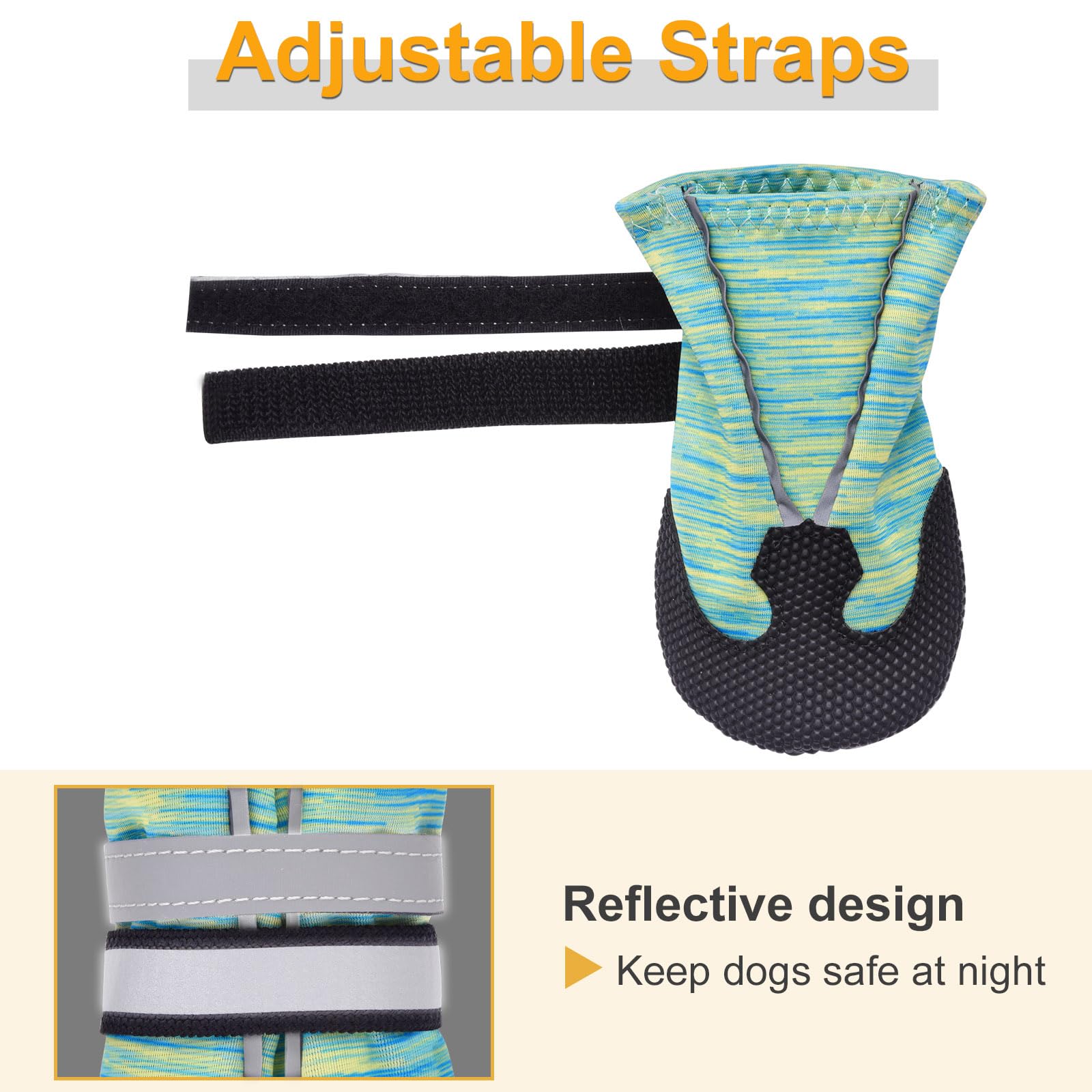 Dimicoo nonslip rubber sole dog boots offering reliable traction