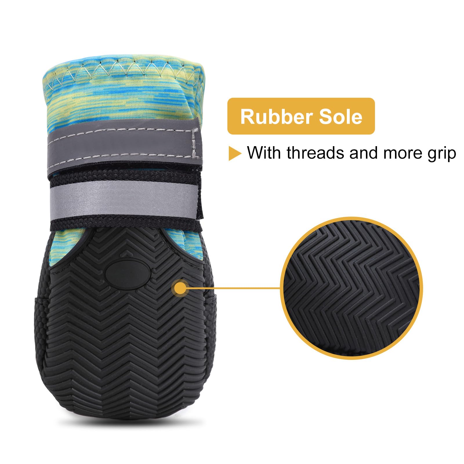 Dimicoo soft fleece-lined dog booties cushion paws for cozy outdoor wear