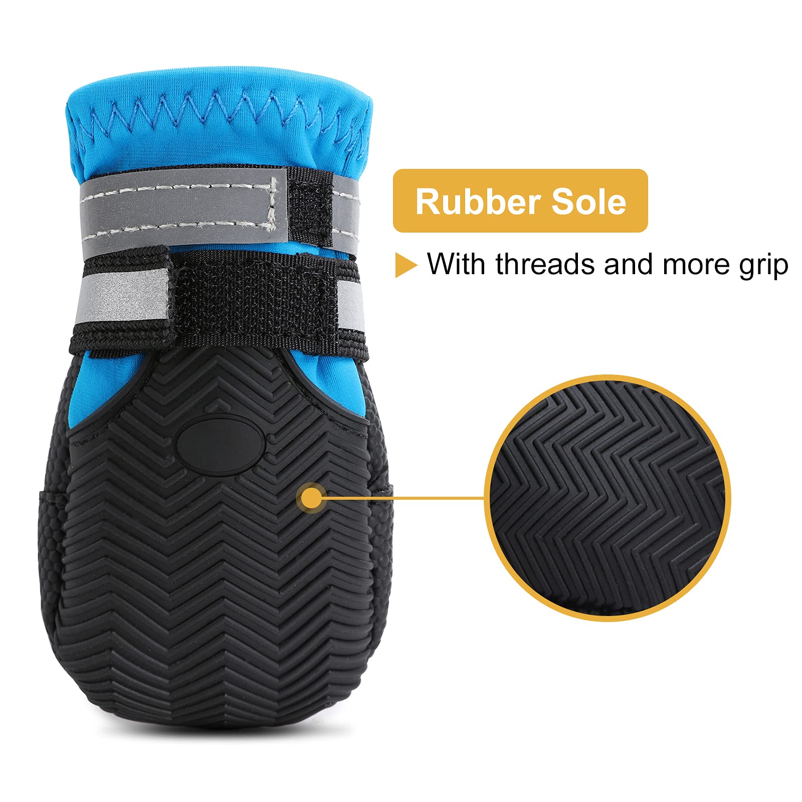 Dimicoo soft fleece-lined interior keeps paws comfy during walks.