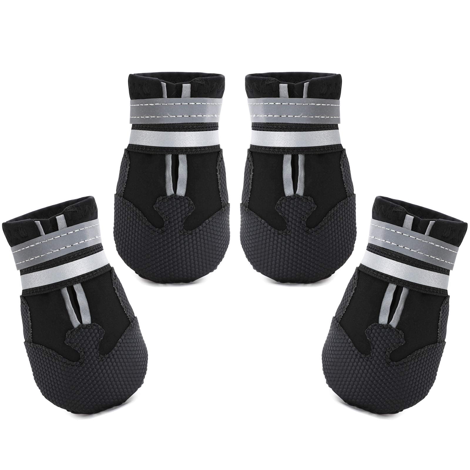Dimicoo water-resistant dog boots for medium to large dogs protect paws in rain and snow