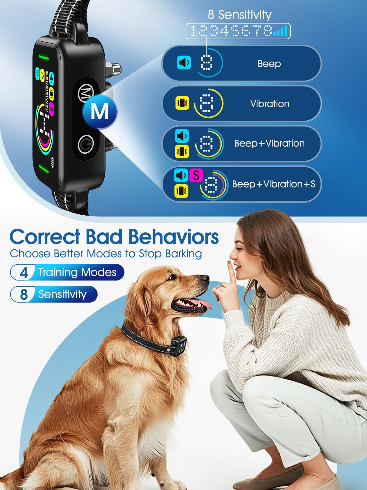 DINJOO bark collar USB-C charging highlights rapid power top-ups for busy owners