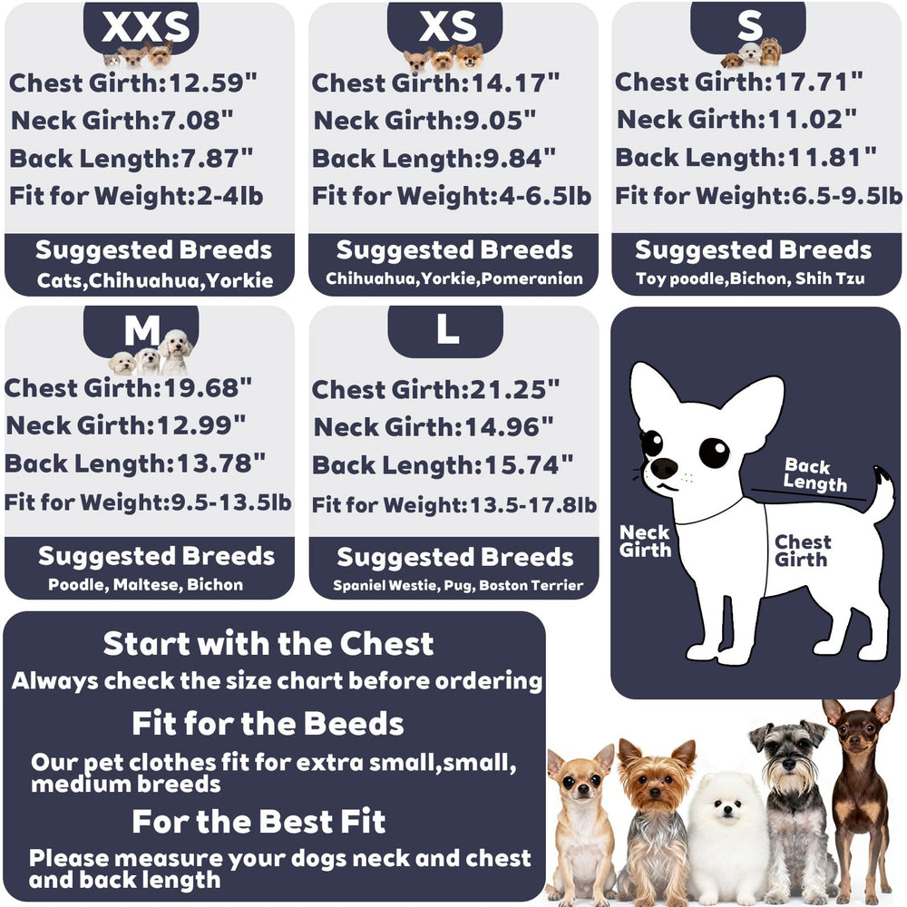 Dinkinty packaging display image highlights easy-to-store cozy dog clothes.