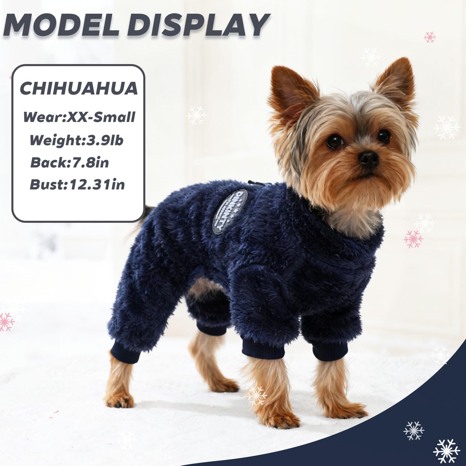 Dinkinty soft fleece dog clothes provide breathable insulation for cozy naps.