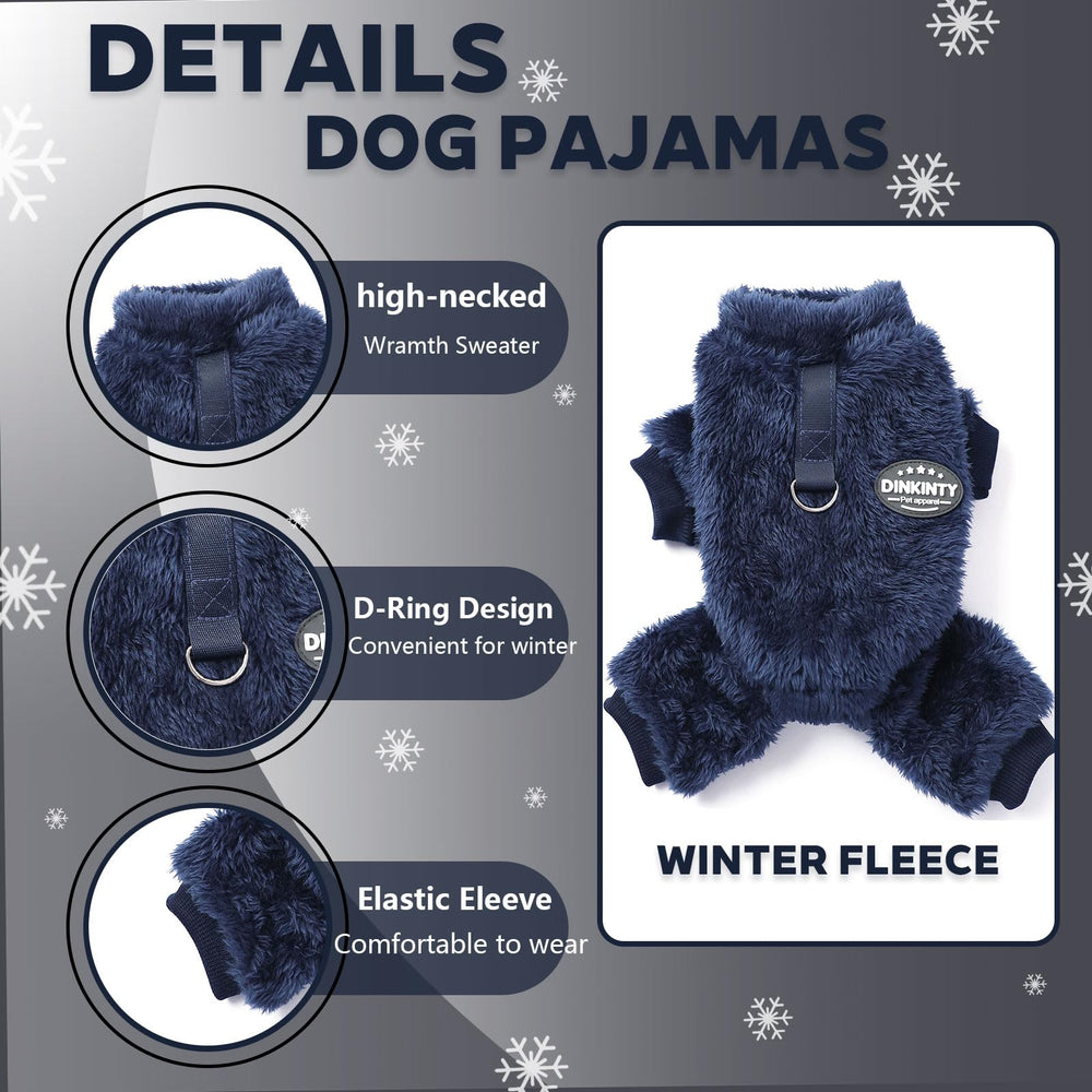 Dinkinty stretchy dog pajamas offer easy on off and comfortable movement.
