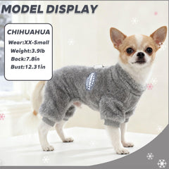 Dinkinty suéter para perro gris talla s, abrigo cálido para salidas