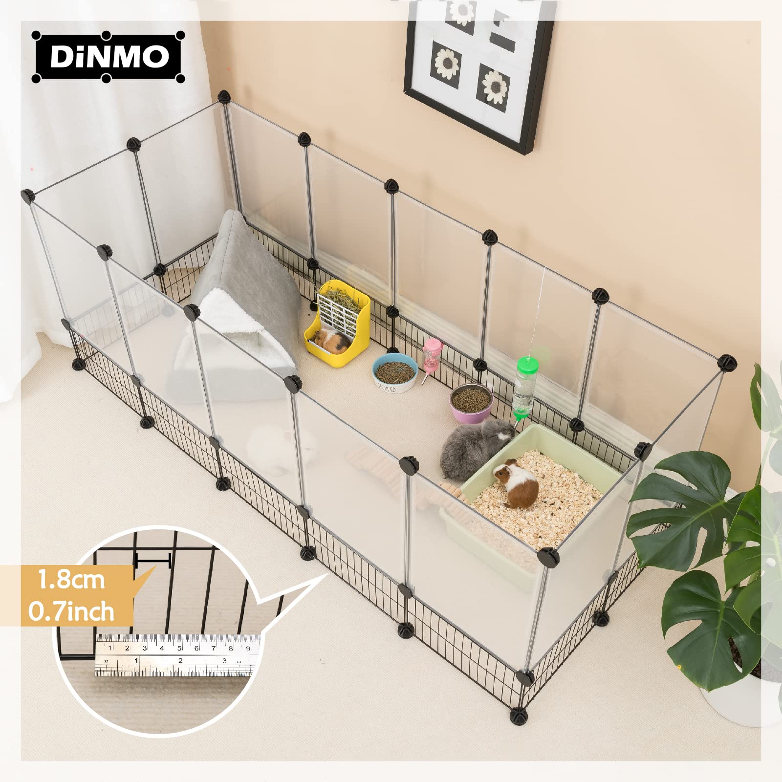 DINMO easy-assembly-rubber-hammer shows quick setup for a secure enclosure.
