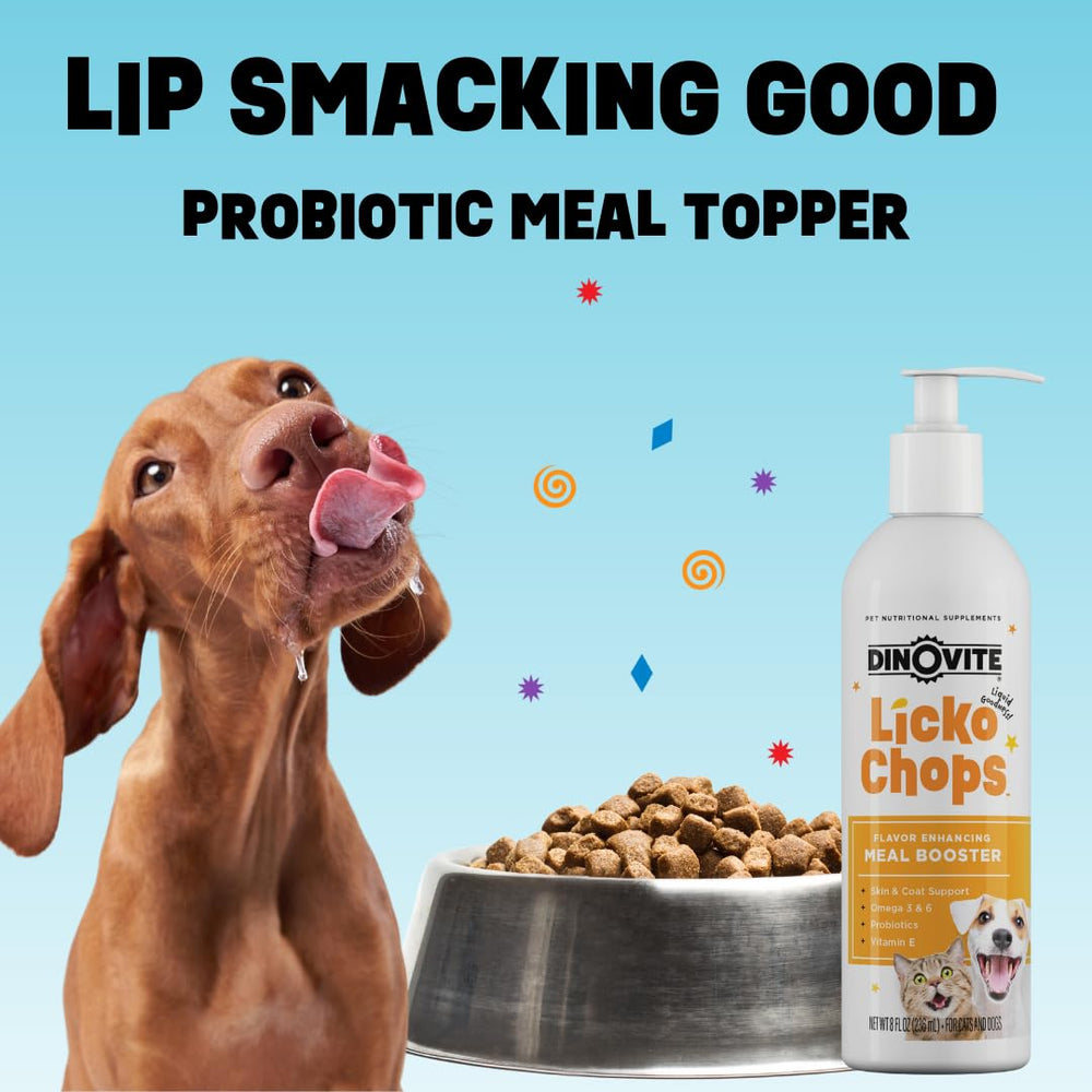 Dinovite Lickochops vitamin E with omega-3-6 closeup.