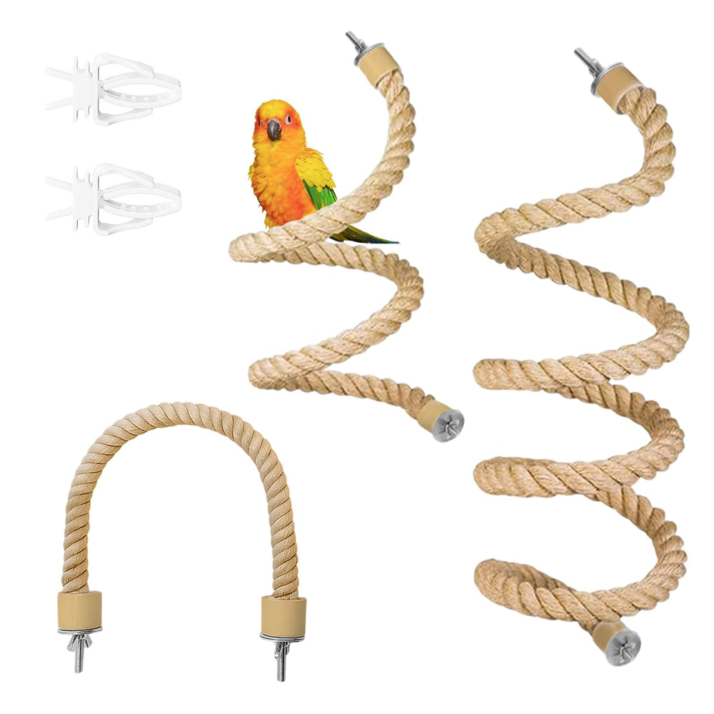 DINTSTYLE 15.75-inch bird rope perch for versatile climbing and perching.
