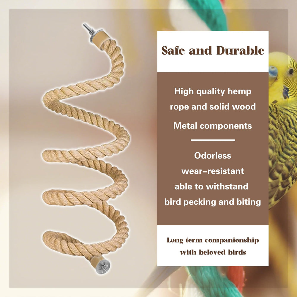 DINTSTYLE pine wood mount provides secure perch installation.