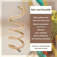 DINTSTYLE pine wood mount provides secure perch installation.