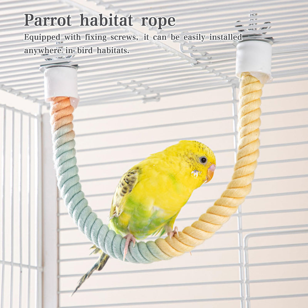 DINTSTYLE steel-reinforced rope perches ensure sturdy support during active swinging.