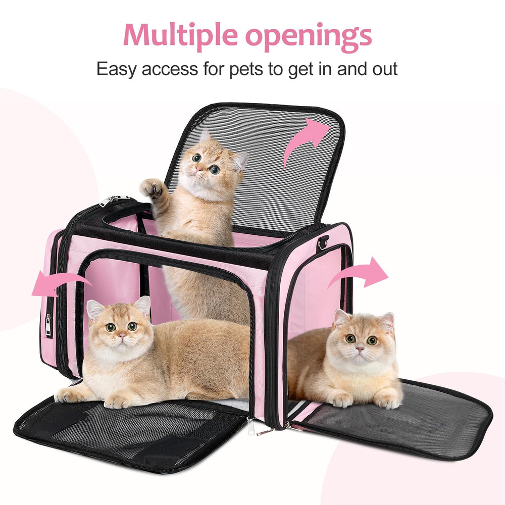 Discala cat carrier durable polyester mesh for ventilation and resilience