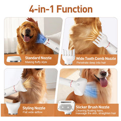 Discala dryer attachments nozzles, versatile drying options for different fur types