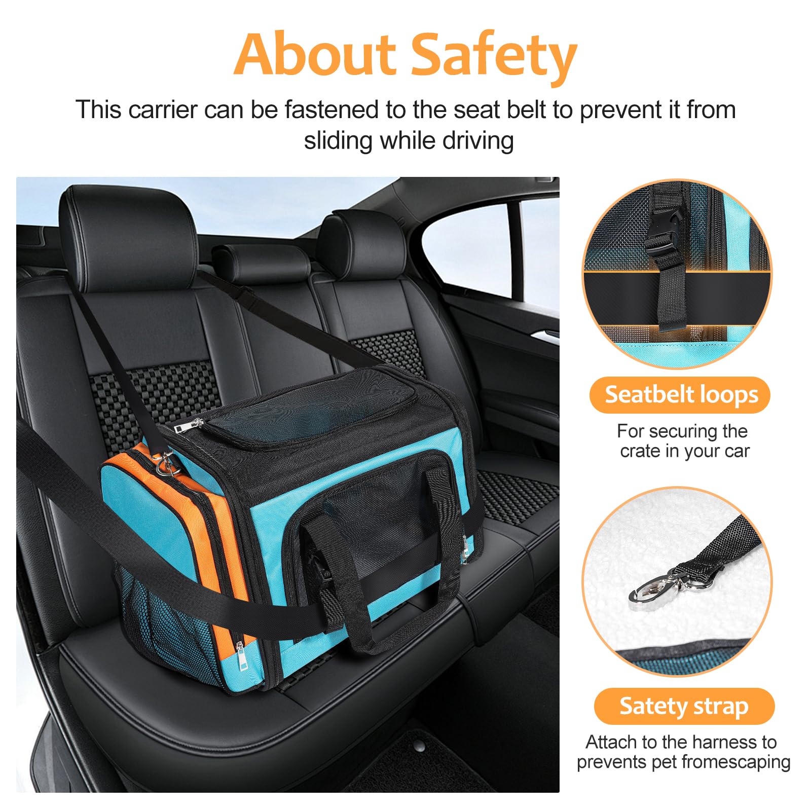 Discala extra large cat carrier folded storage for compact home use