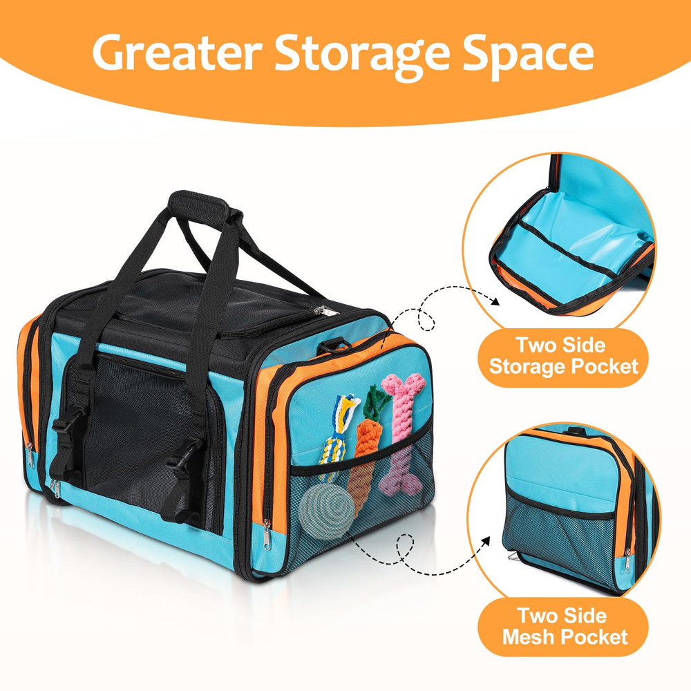 Discala Large Cat Carrier sturdy frame supports pet weight during trips