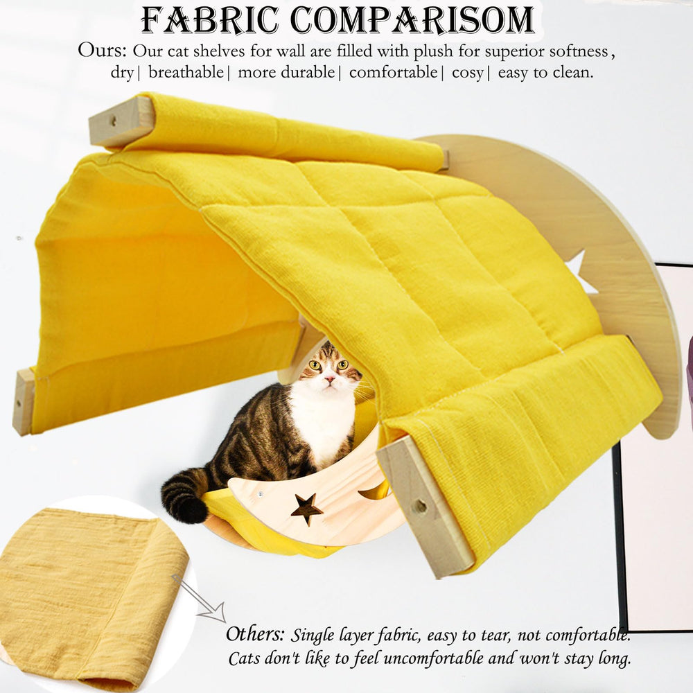 DITOSH Moon Bed wall-mounted soft cover emphasizes comfy resting space