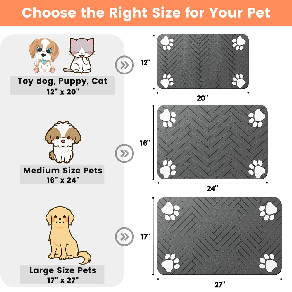 DK177 pet feeding mat is durable and tear-resistant for long-lasting use.