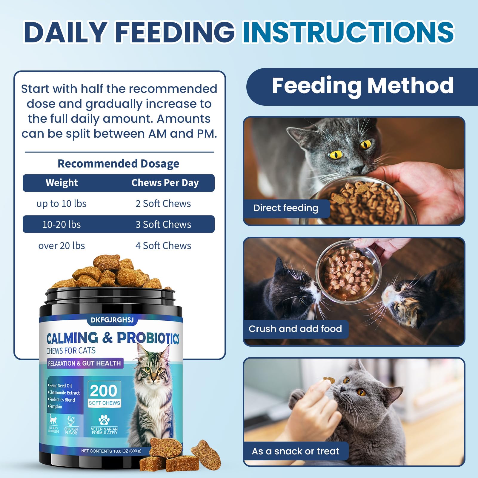 Daily reward time with DKFGJRGHSJ Cat Calming Treats
