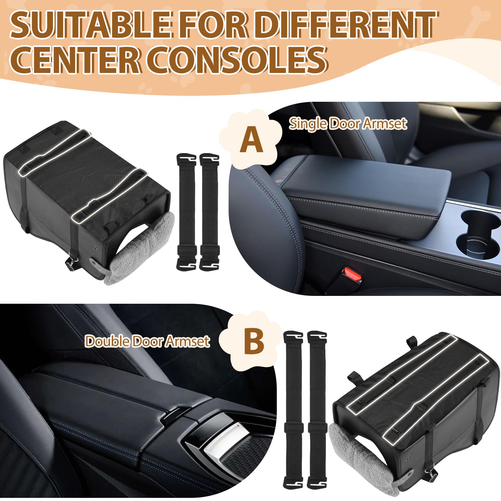 DMDMBSR horizontal/vertical straps adapt to many cars