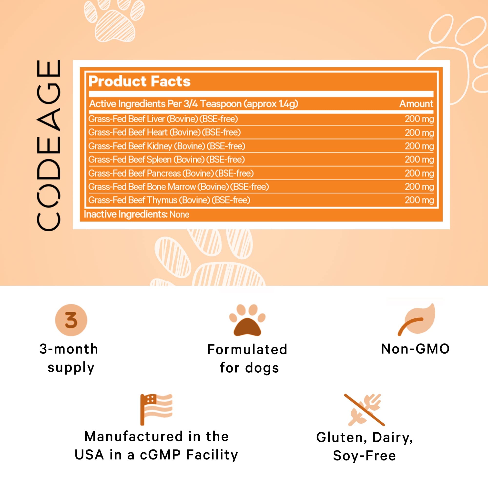 DNA PET Happy Healthy Organs ingredient close-up highlights grass-fed beef organs.