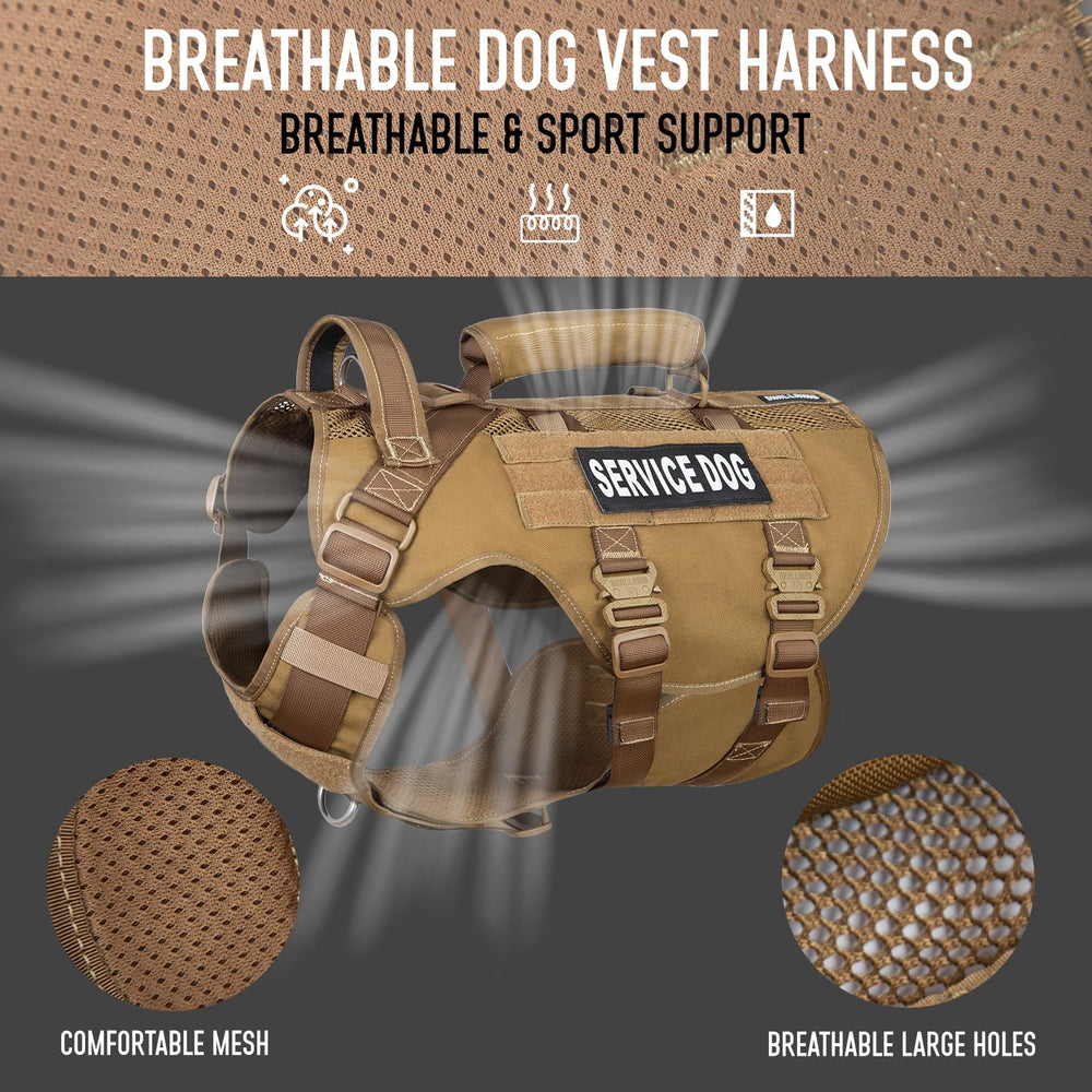 Dnallrino vest front clip helps control pull during training.