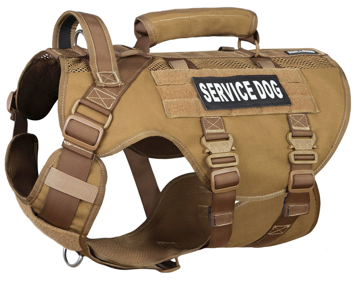 Dnallrino service dog vest with soft mesh for breathable all-day comfort.