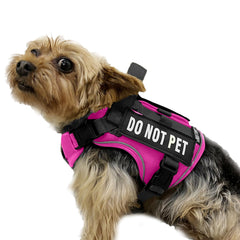 Dnallrino tactical dog harness front view with breathable air mesh for comfortable walks.