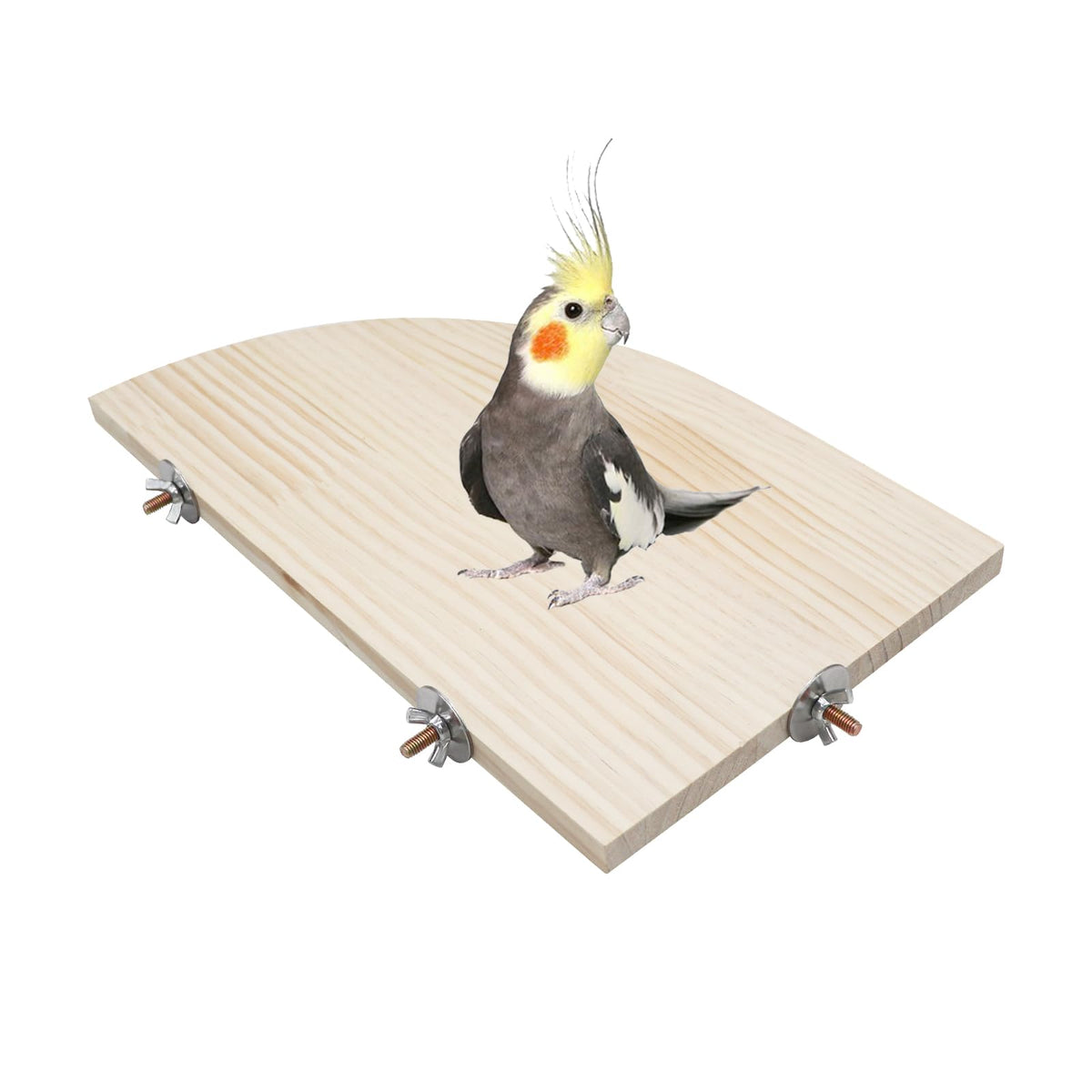 Dnoifne bird perch stand large natural wood offers spacious play area for multiple birds.