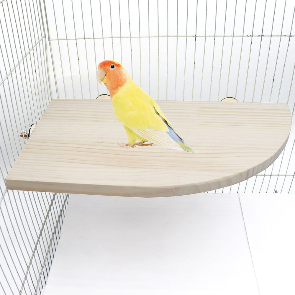 Dnoifne perch stand assembly butterfly nuts shows easy, tool-free installation for secure cage setup.